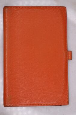 Authentic Hermès Orange Leather Agenda Cover & Day Planner (Vision / GM Size)